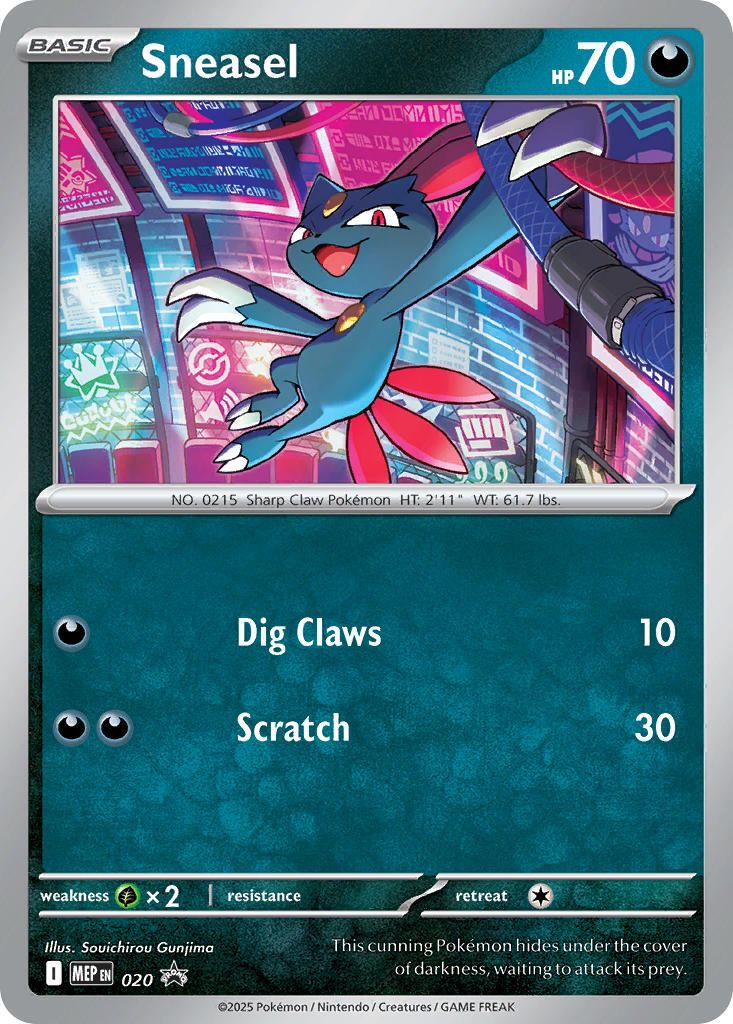 Sneasel (Cosmos Holo) 020 - (ME: Mega Evolution Promo) (Promo) Holofoil