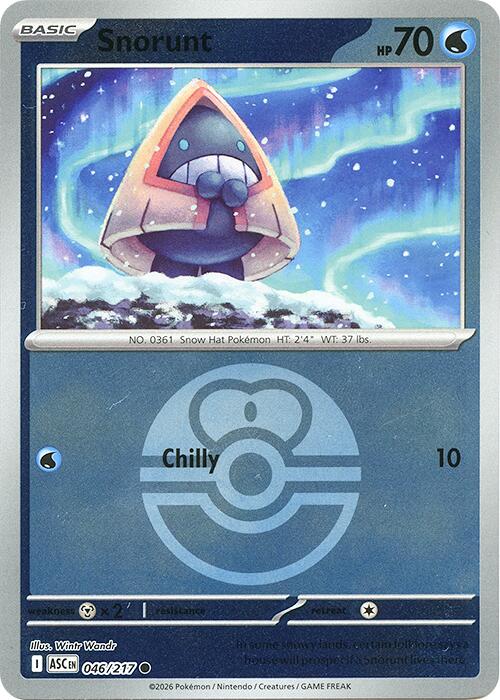 Snorunt - 046/217 (Love Ball) 046/217 - (ME: Ascended Heroes) (Common) (Reverse Holofoil)
