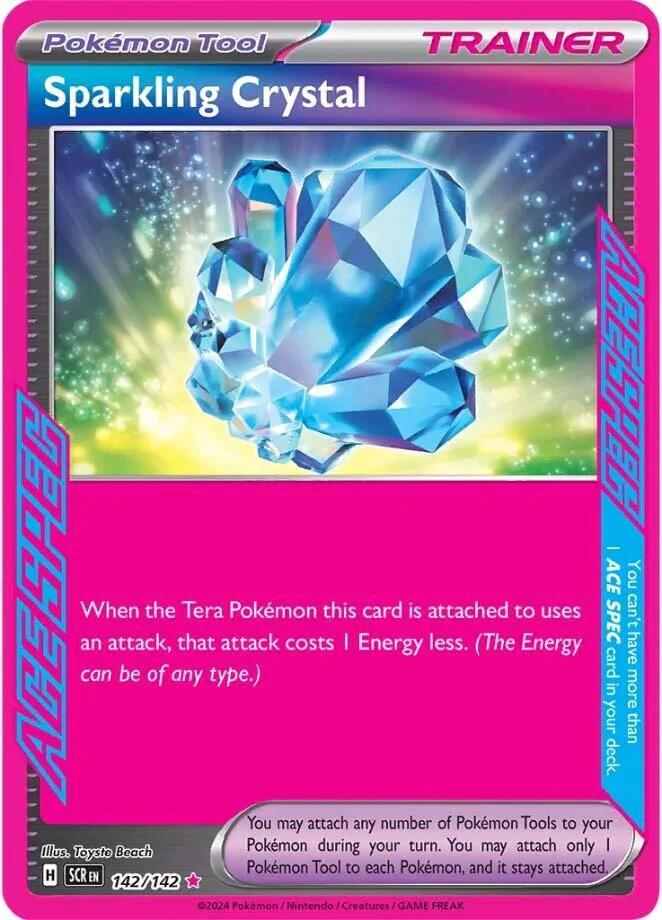 Sparkling Crystal 142/142 - (SV07: Stellar Crown) (ACE SPEC Rare) Holofoil