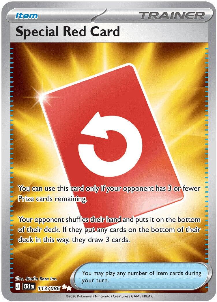 Special Red Card - 113/086 - (ME04: Chaos Rising) (Ultra Rare) Holofoil
