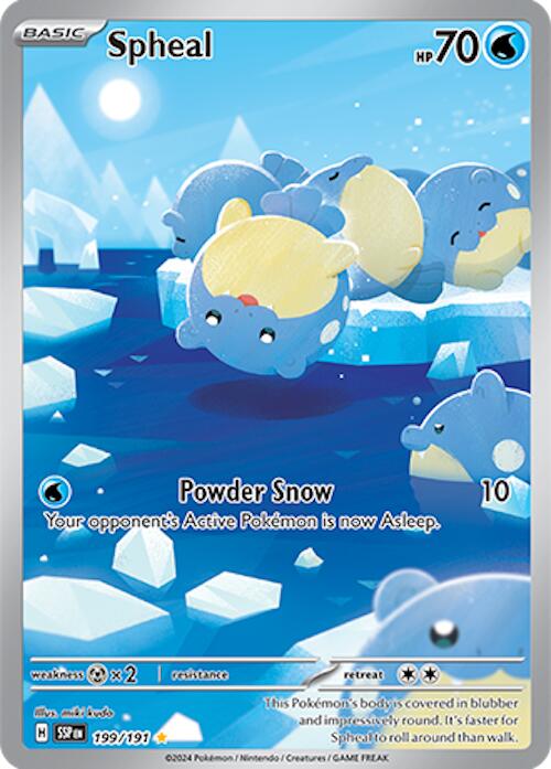 Spheal - 199/191 - (SV08: Surging Sparks) (Illustration Rare)