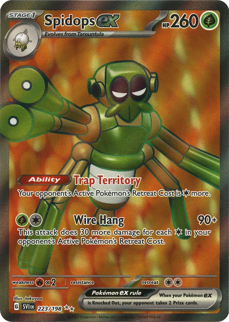Spidops ex - 223/198 - (SV01: Scarlet & Violet Base Set) (Ultra Rare) Holofoil