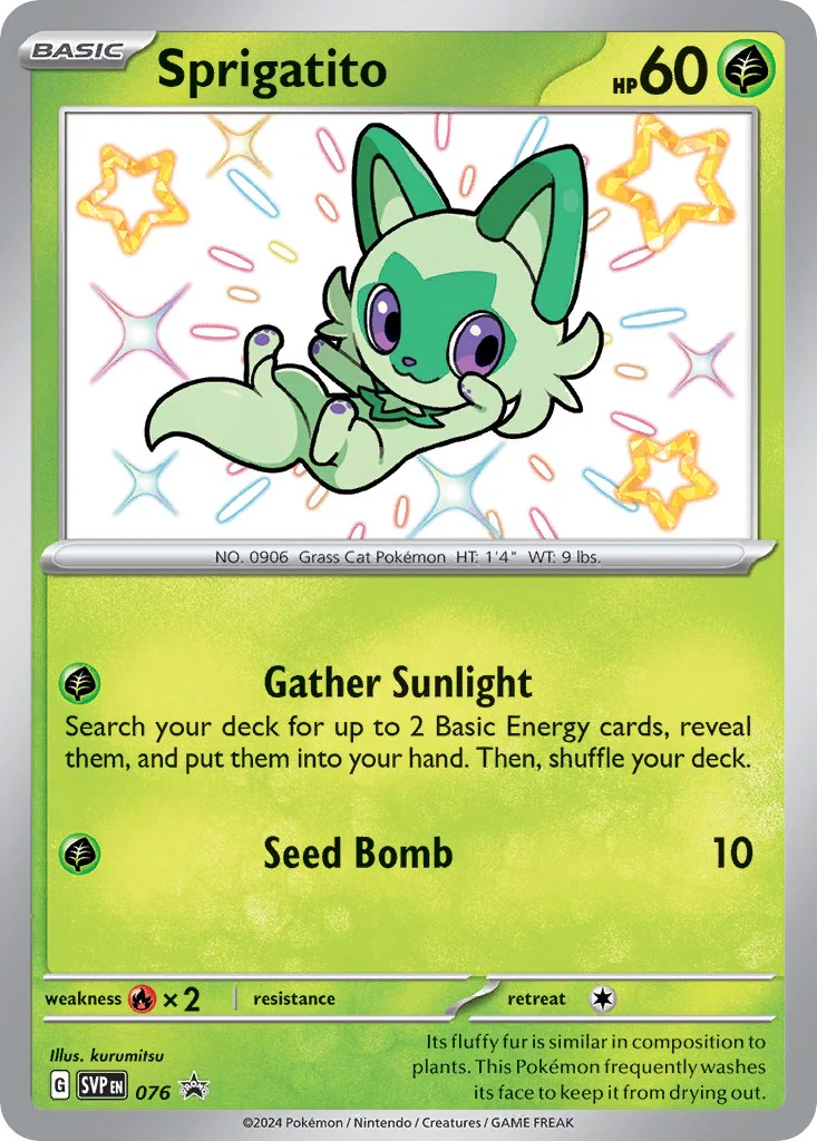 Sprigatito - 076 - (SV: Scarlet & Violet Promo Cards) (Promo) Holofoil