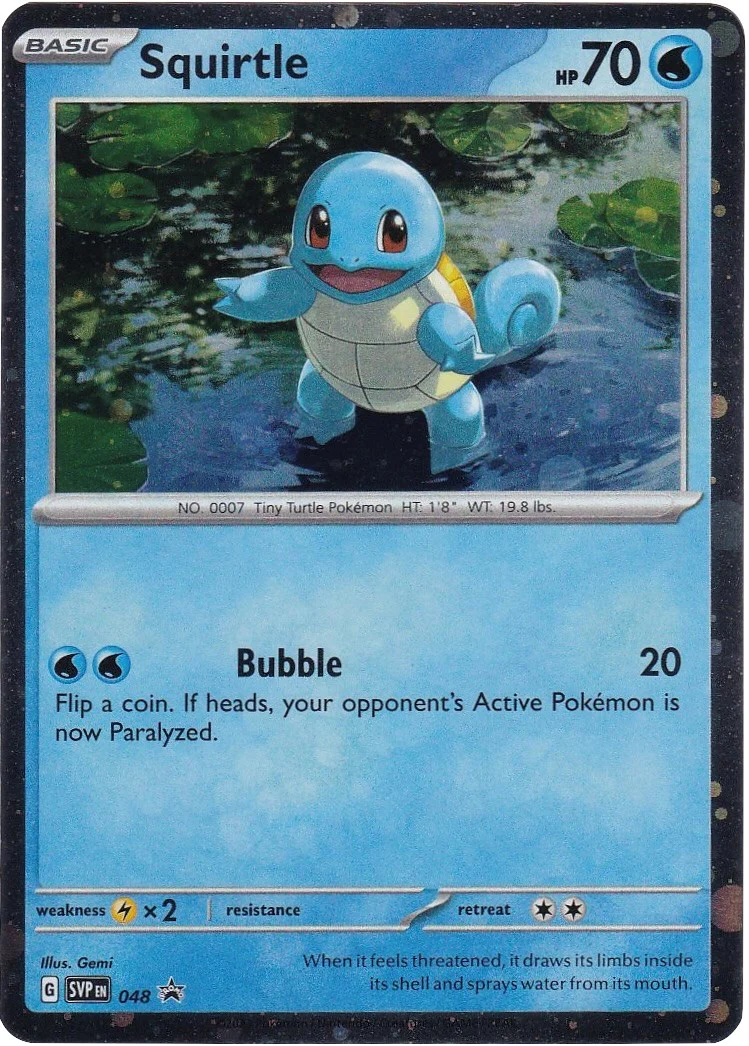 Squirtle - 048 (Cosmos Holo) 048 - (SV: Scarlet & Violet Promo Cards) (Promo) Holofoil