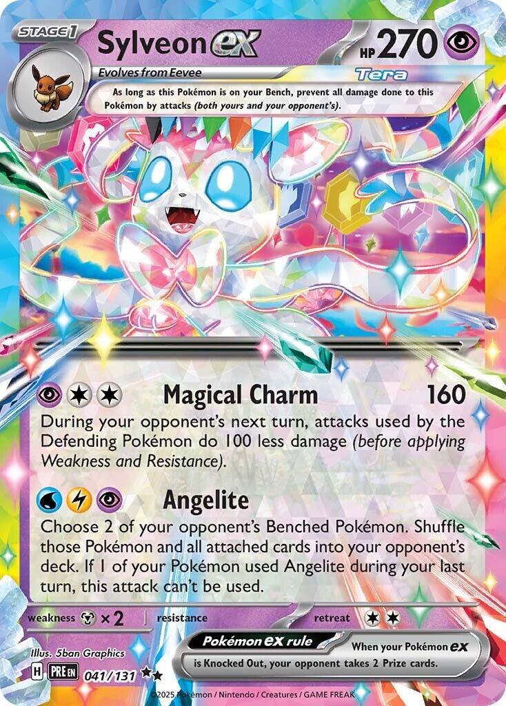 Sylveon ex - 041/131 - (SV: Prismatic Evolutions) (Double Rare)