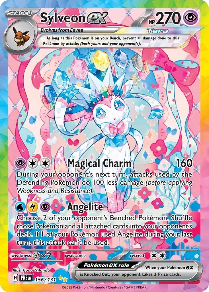Sylveon ex - 156/131 - (SV: Prismatic Evolutions) (Special Illustration Rare)