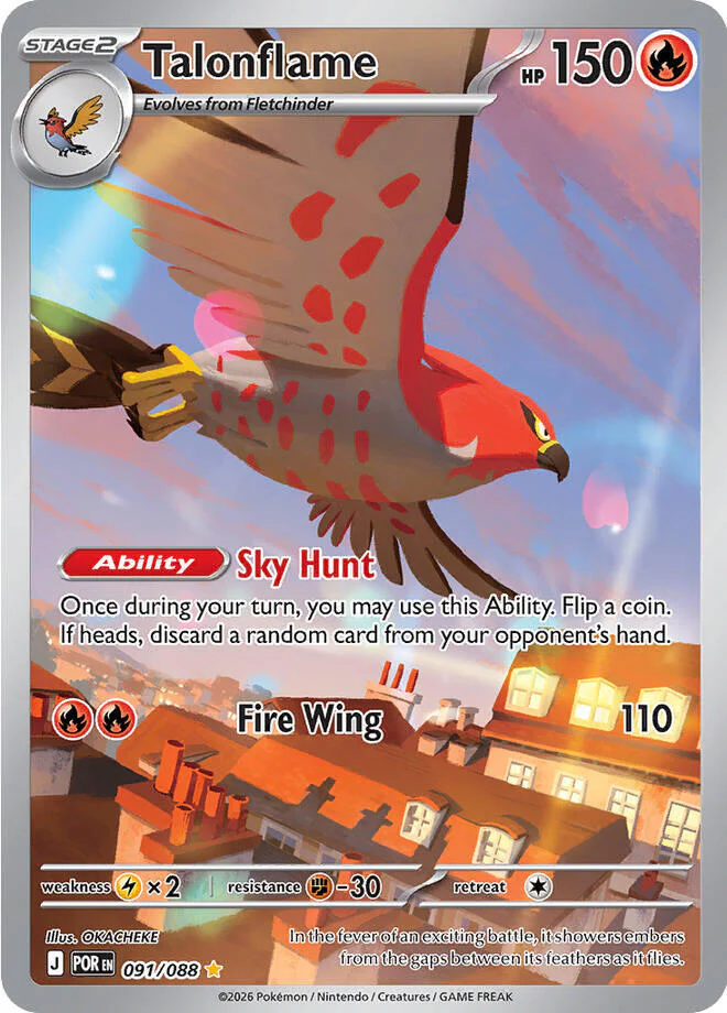 Talonflame - 091/088 - (ME03: Perfect Order) (Illustration Rare)