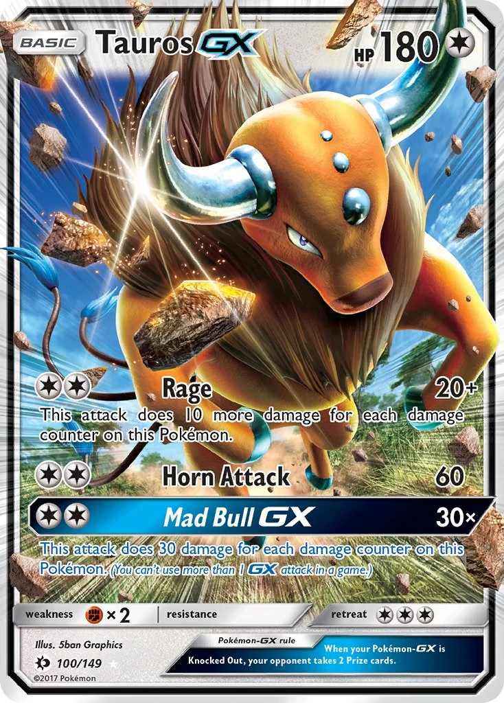 Tauros GX - (SM Base Set) (Ultra Rare)