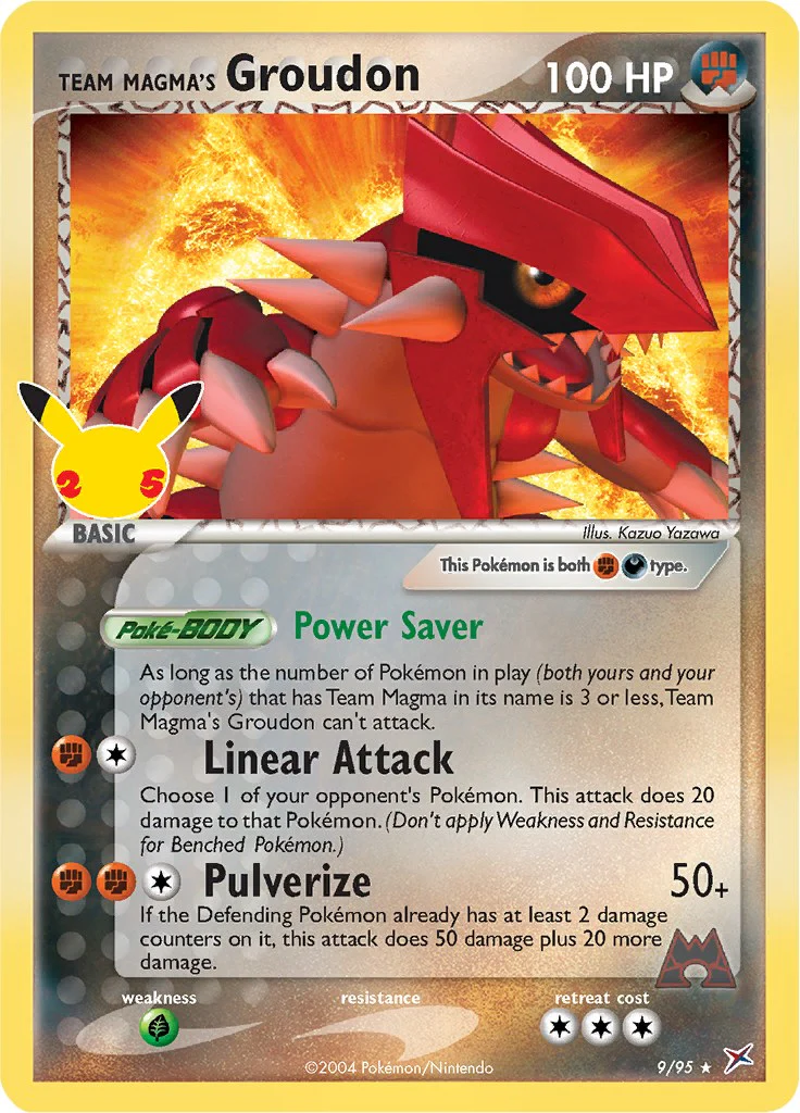 Team Magma's Groudon 9/95 - (Celebrations: Classic Collection) (Classic Collection) Holofoil