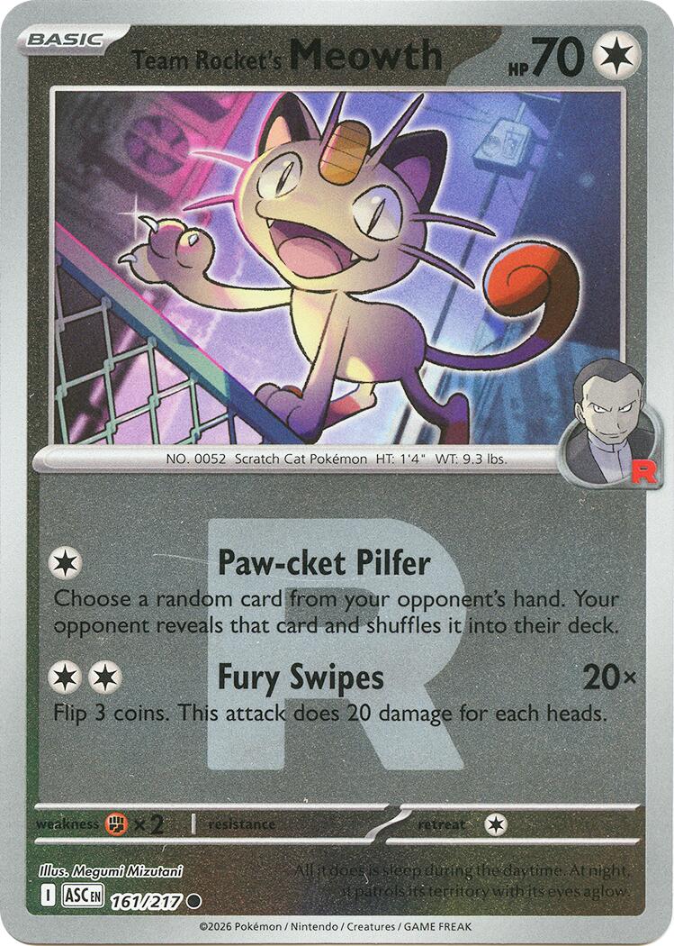 Team Rocket's Meowth (Team Rocket) - (ME: Ascended Heroes) (Common)