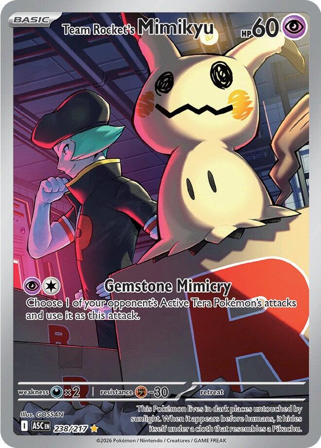 Team Rocket's Mimikyu - 238/217 - (ME: Ascended Heroes) (Illustration Rare) Holofoil