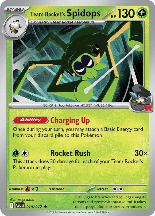 Team Rocket's Spidops 019/217 - (ME: Ascended Heroes) (Rare) Holofoil