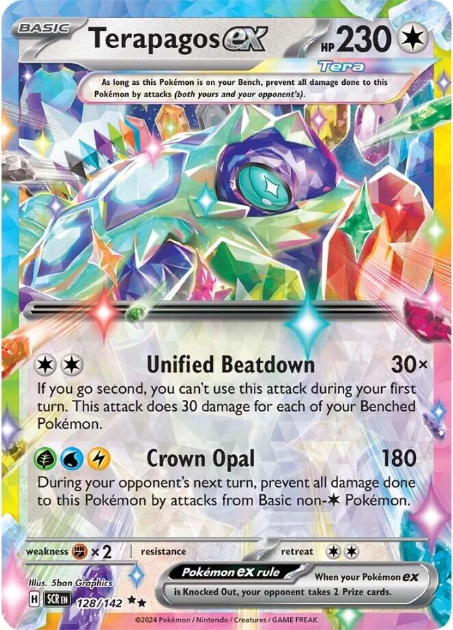 Terapagos ex - 128/142 - (SV07: Stellar Crown) (Double Rare) Holofoil