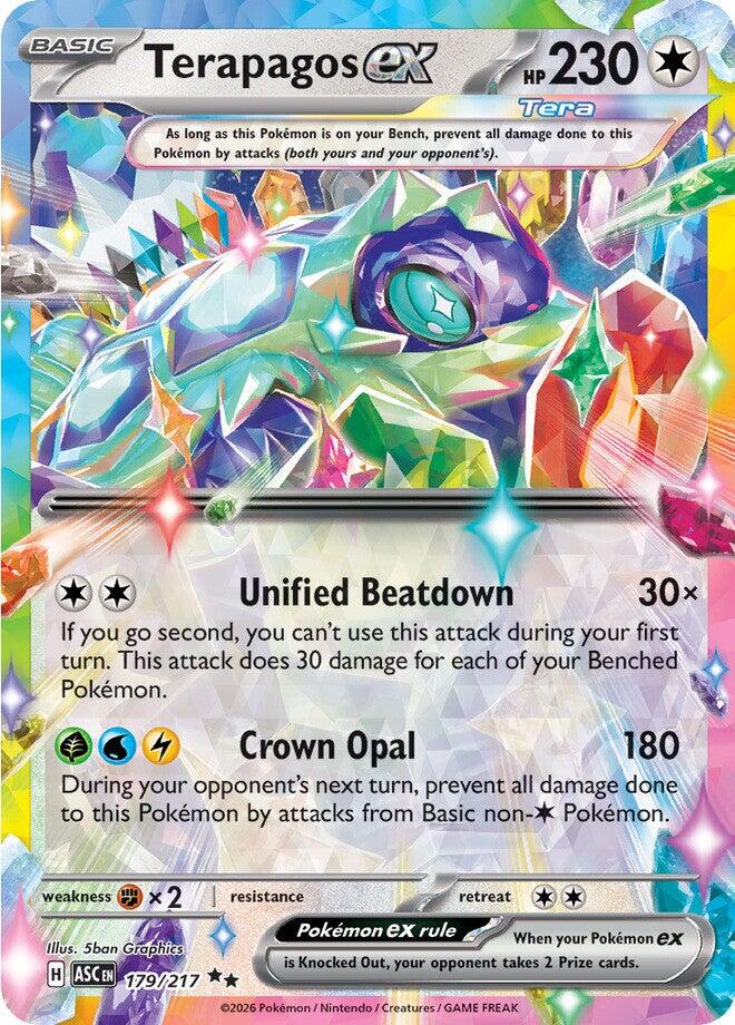 Terapagos ex 179/217 - (ME: Ascended Heroes) (Double Rare) Holofoil