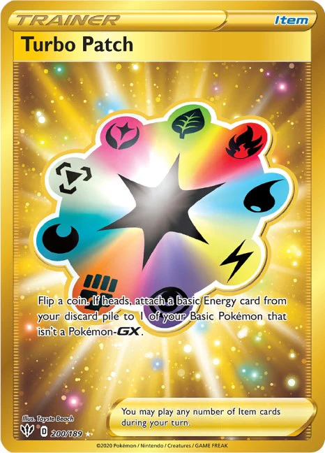 Turbo Patch (Secret) 200/189 - (SWSH03: Darkness Ablaze) (Secret Rare) Holofoil