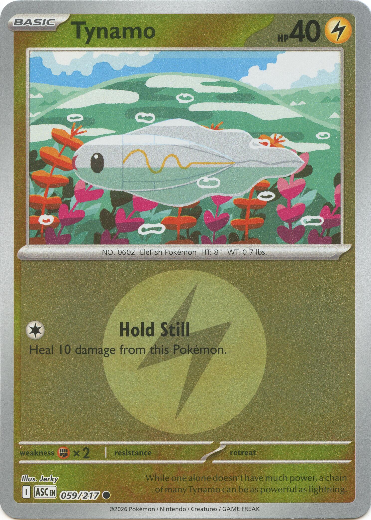 Tynamo (Energy Symbol Pattern) 059/217 - (ME: Ascended Heroes) (Common) (Reverse Holofoil)