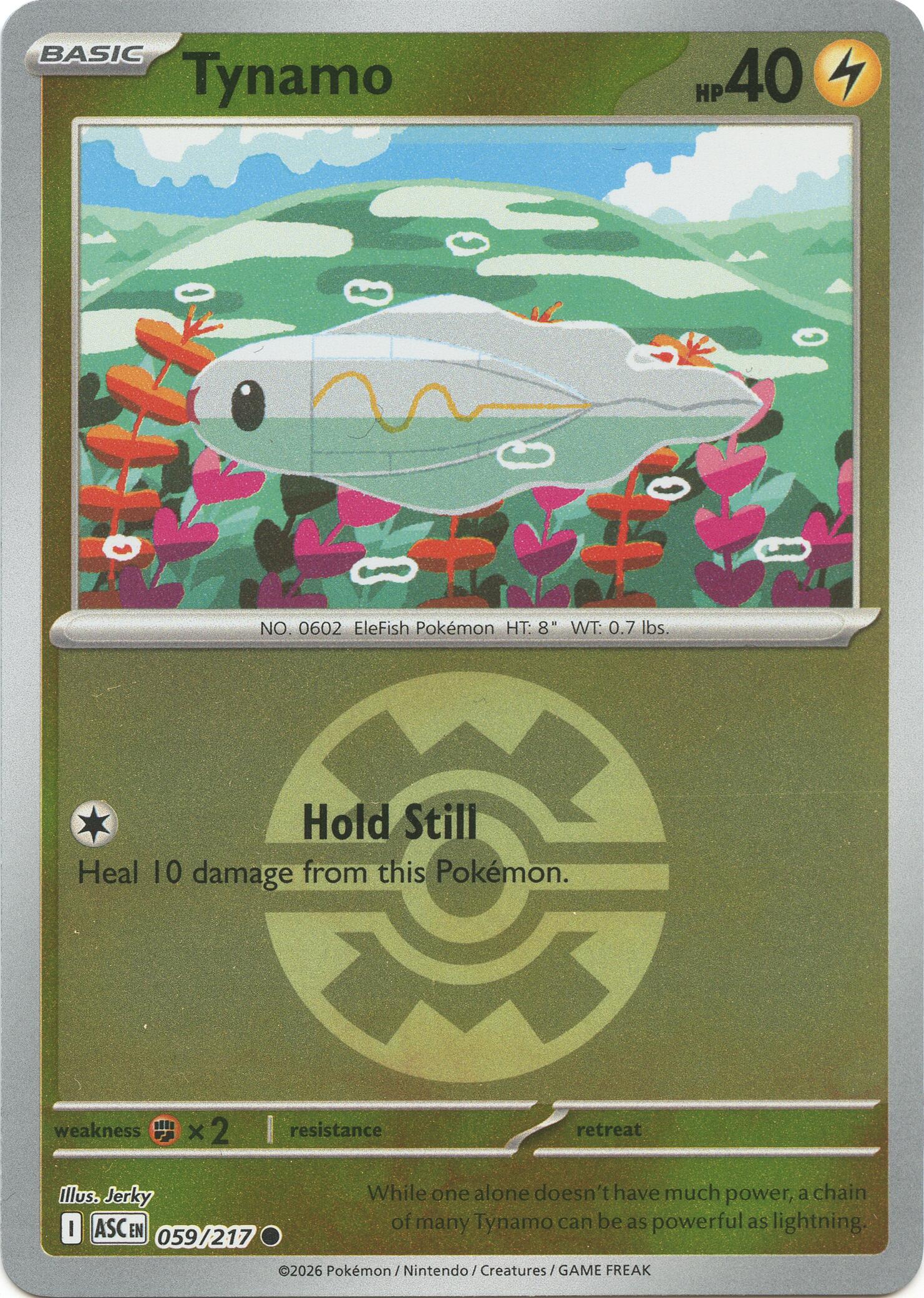 Tynamo (Quick Ball) 059/217 - (ME: Ascended Heroes) (Common) (Reverse Holofoil)