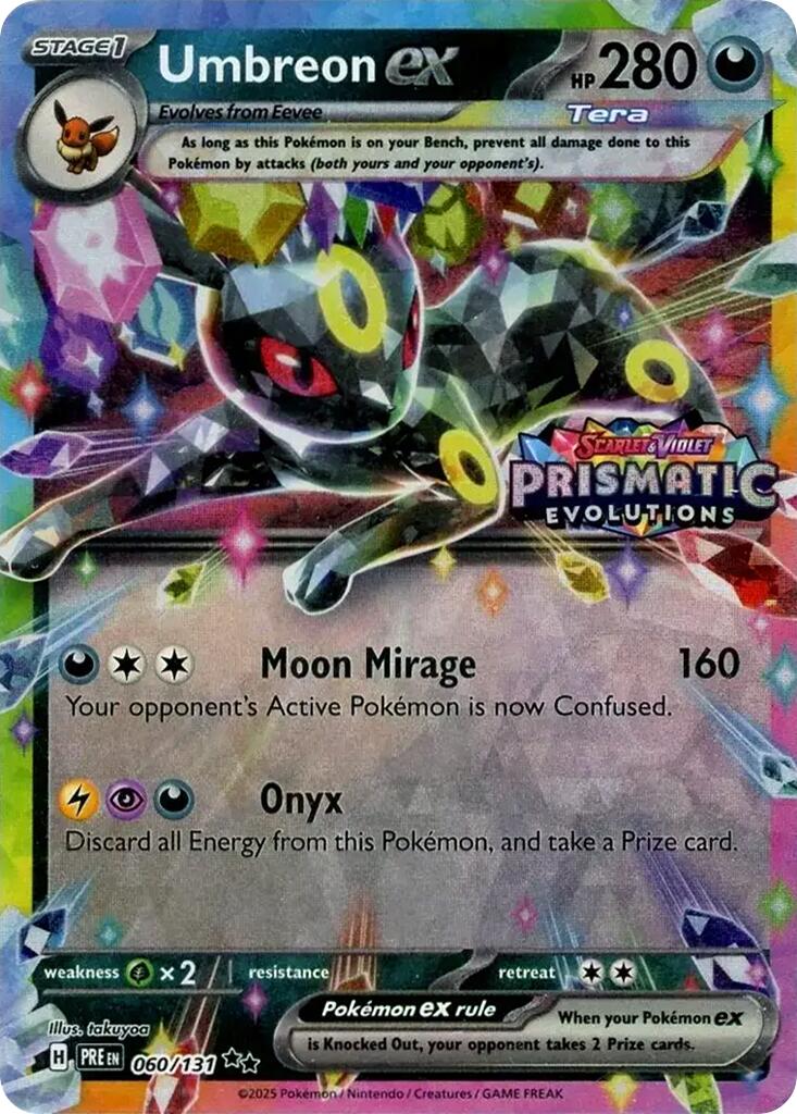 Umbreon ex - 060/131 (Prismatic Evolutions Stamp) 060/131 - (Miscellaneous Cards & Products) (Promo) Holofoil