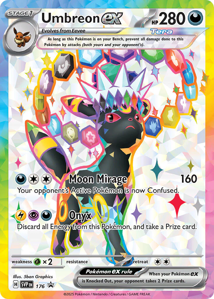 Umbreon ex - 176 SVP 176 - (SV: Scarlet & Violet Promo Cards) (Promo) Holofoil