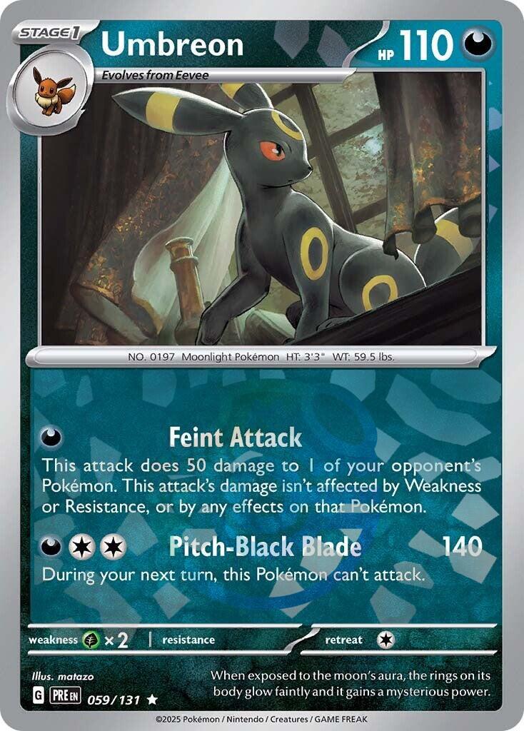 Umbreon (Master Ball Pattern) - (SV: Prismatic Evolutions) (Rare)