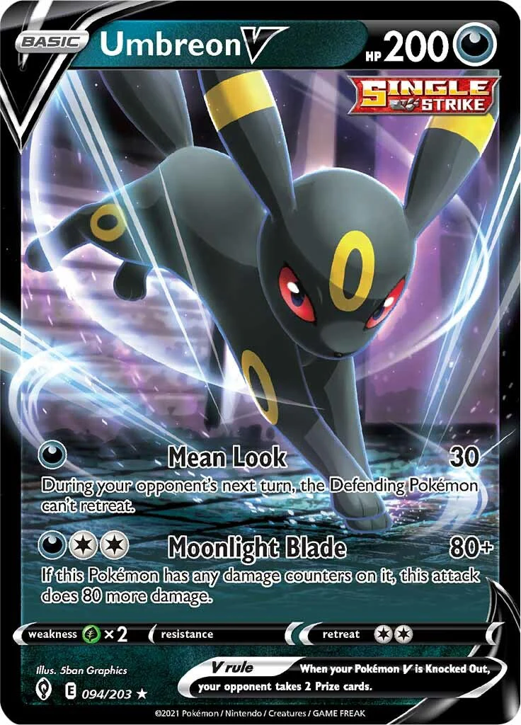 Umbreon V 094/203 - (SWSH07: Evolving Skies) (Ultra Rare) Holofoil