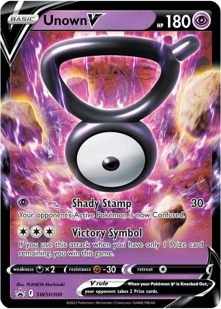 Unown V - SWSH300 - (SWSH: Sword & Shield Promo Cards) (Promo) Holofoil