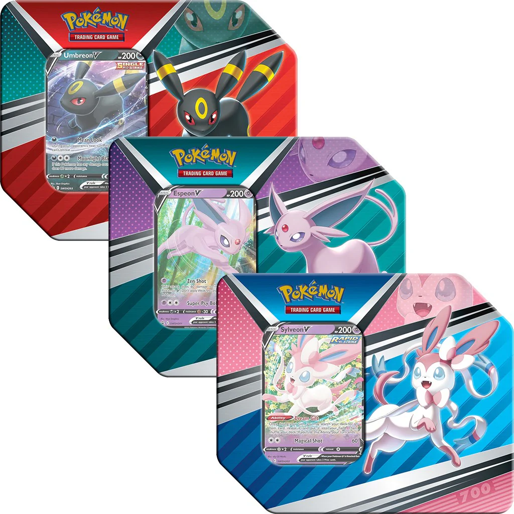 Pokemon TCG: V Heroes Tin [Set of 3]