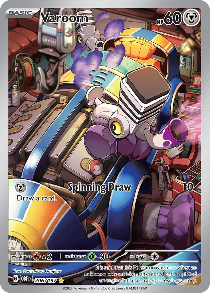 Varoom - 206/197 - (SV03: Obsidian Flames) (Illustration Rare)