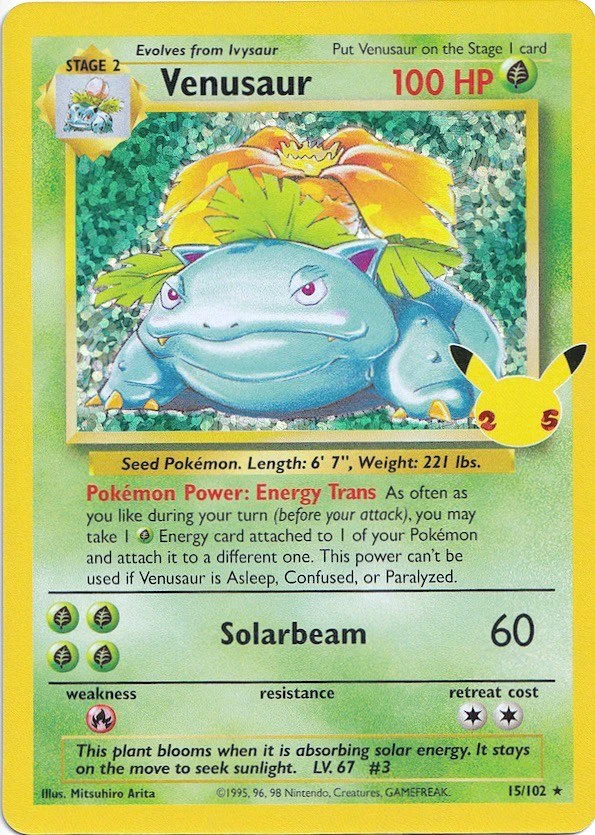 Venusaur 15/102 - (Celebrations: Classic Collection) (Classic Collection) Holofoil