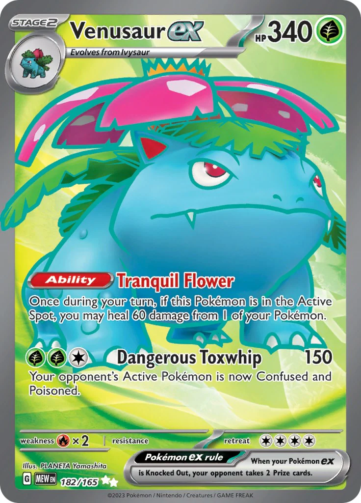 Venusaur ex - 182/165 - (SV: Scarlet & Violet 151) (Ultra Rare) Holofoil