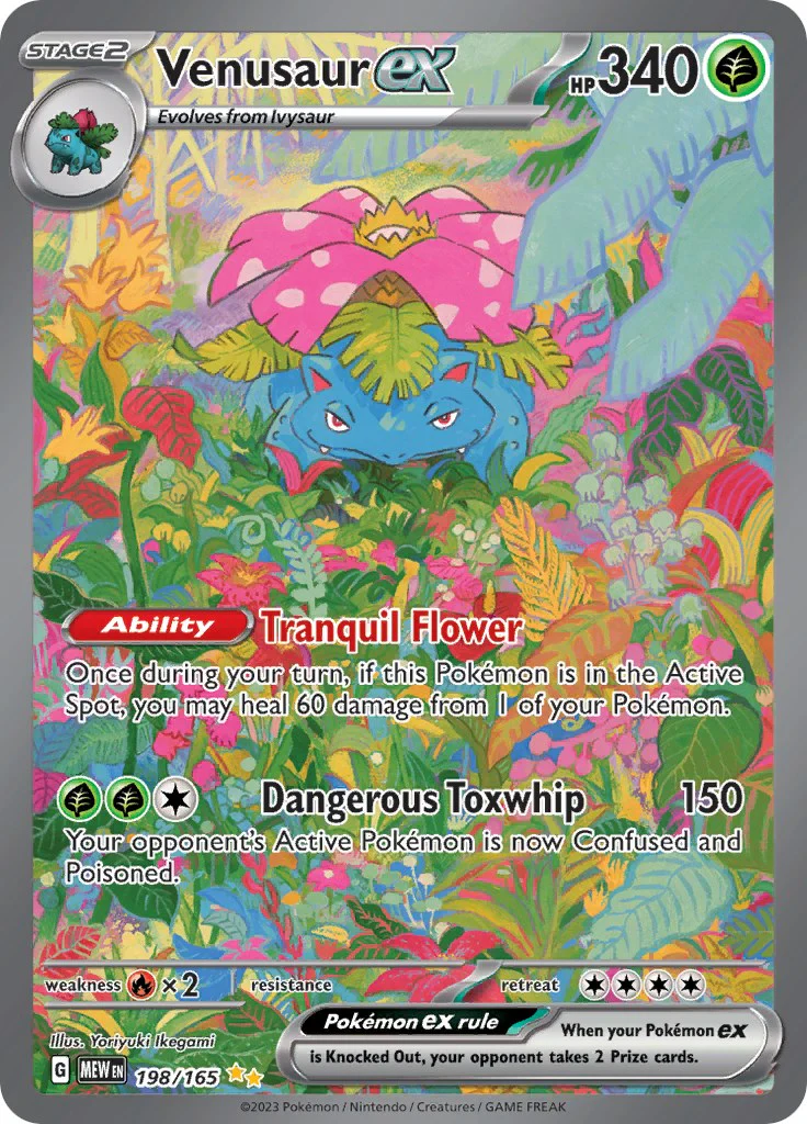 Venusaur ex - 198/165 - (SV: Scarlet & Violet 151) (Special Illustration Rare) Holofoil