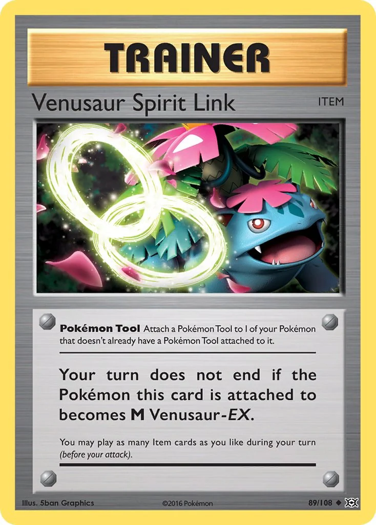 Venusaur Spirit Link 89/108 - (XY - Evolutions) (Uncommon) (Reverse Holofoil)