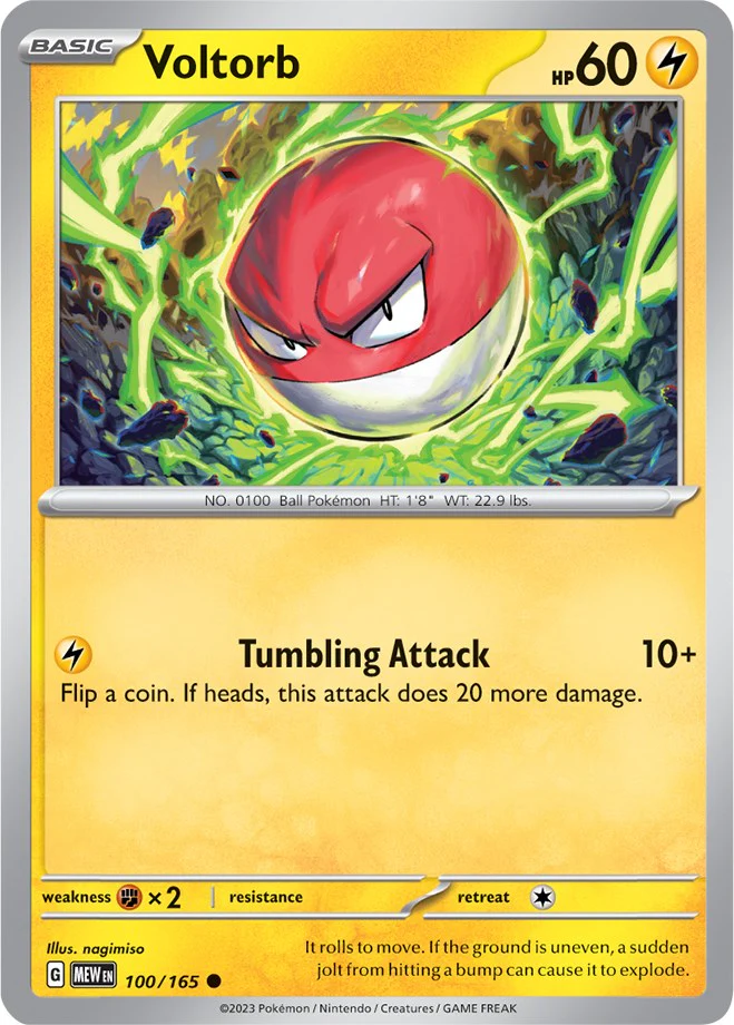 Voltorb 100/165 - (SV: Scarlet & Violet 151) (Common) Normal