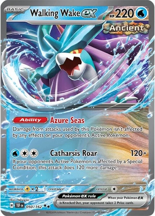 Walking Wake ex - 050/162 - (SV05: Temporal Forces) (Double Rare) Holofoil