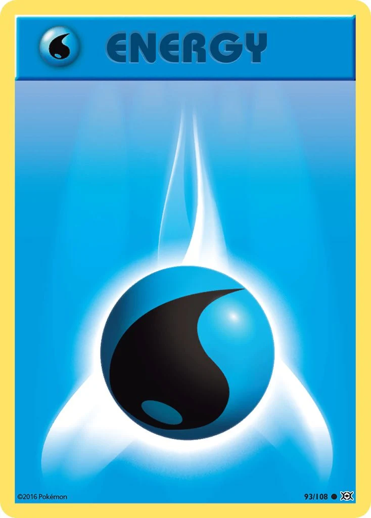 Water Energy 93/108 - (XY - Evolutions) (Common) Normal