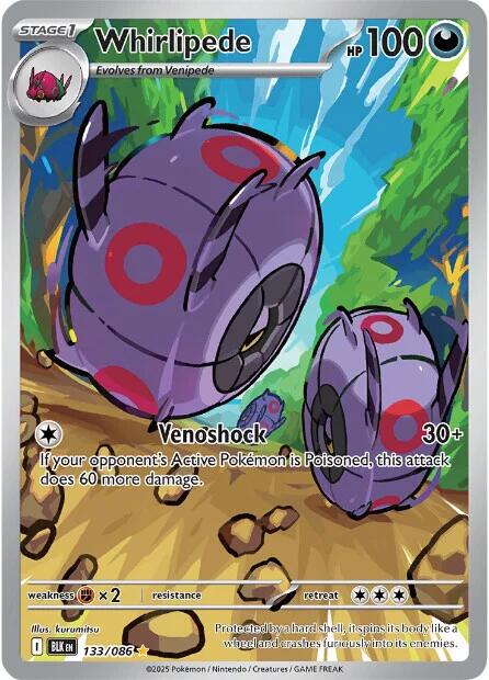 Whirlipede - 133/086 - (SV: Black Bolt) (Illustration Rare)