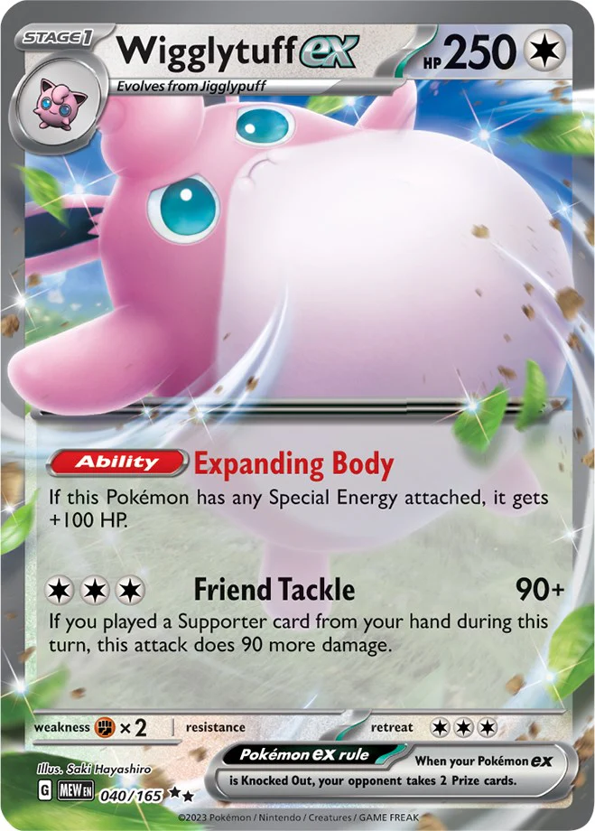 Wigglytuff ex - 040/165 - (SV: Scarlet & Violet 151) (Double Rare)