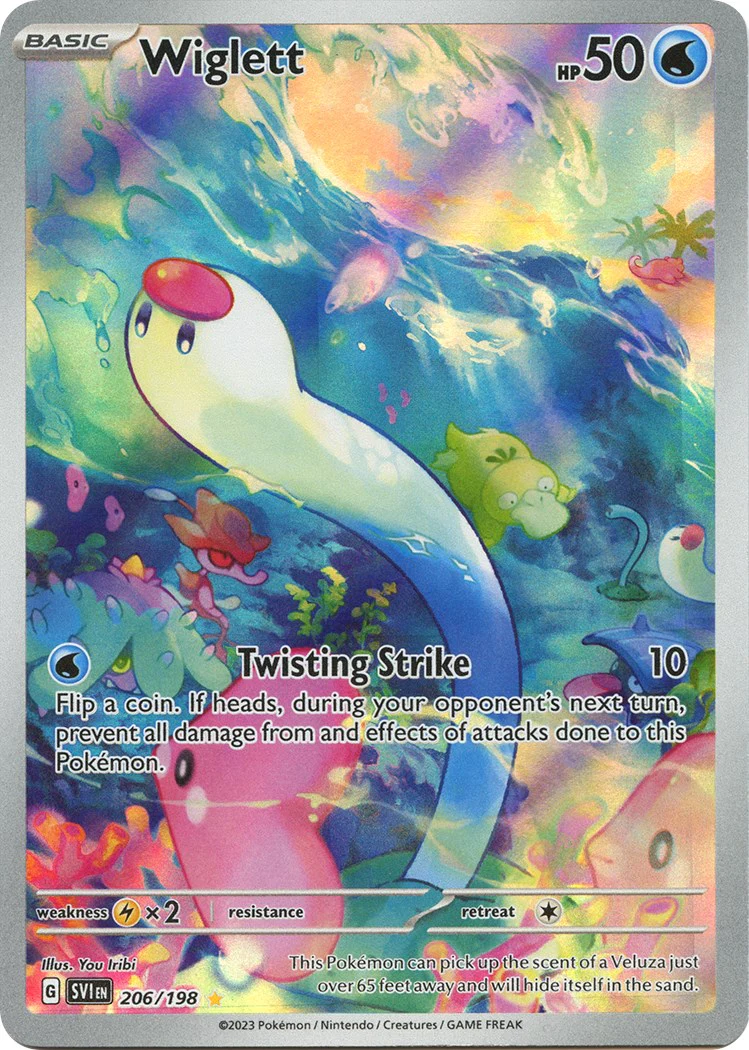 Wiglett - 206/198 - (SV01: Scarlet & Violet Base Set) (Illustration Rare)
