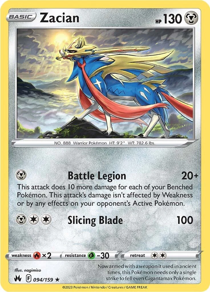 Zacian 094/159 - (SWSH: Crown Zenith) (Holo Rare) Holofoil