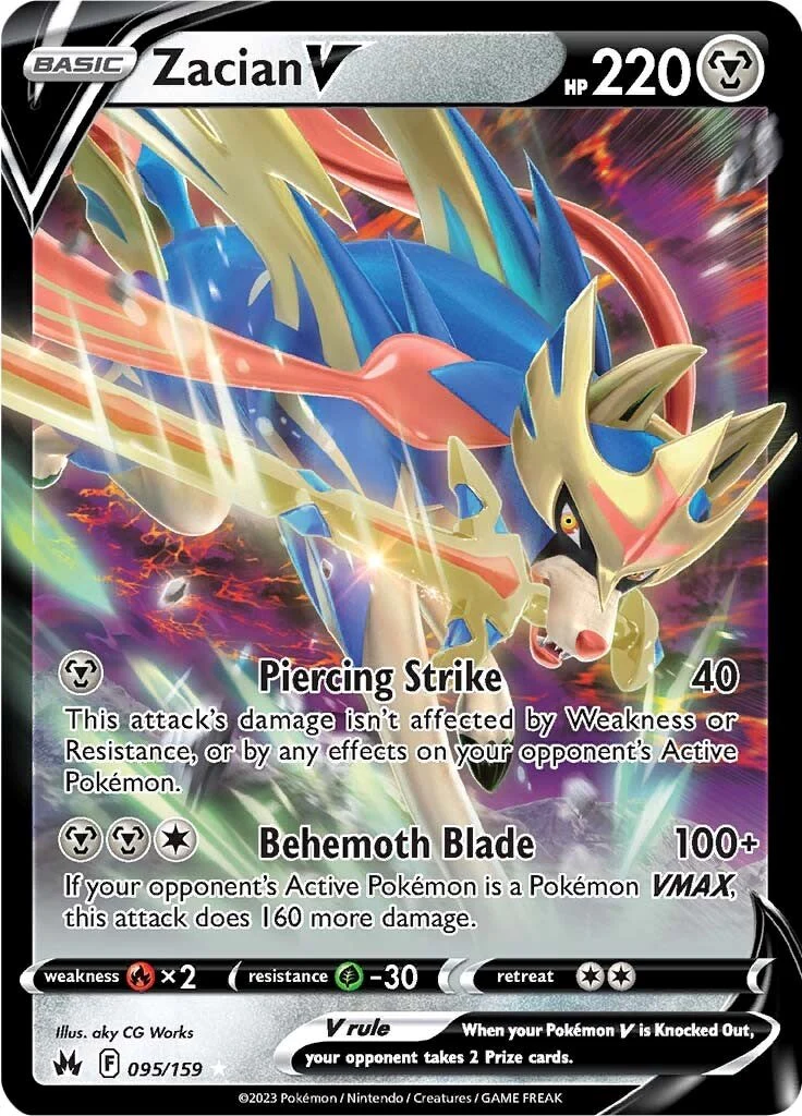 Zacian V 095/159 - (SWSH: Crown Zenith) (Ultra Rare) Holofoil