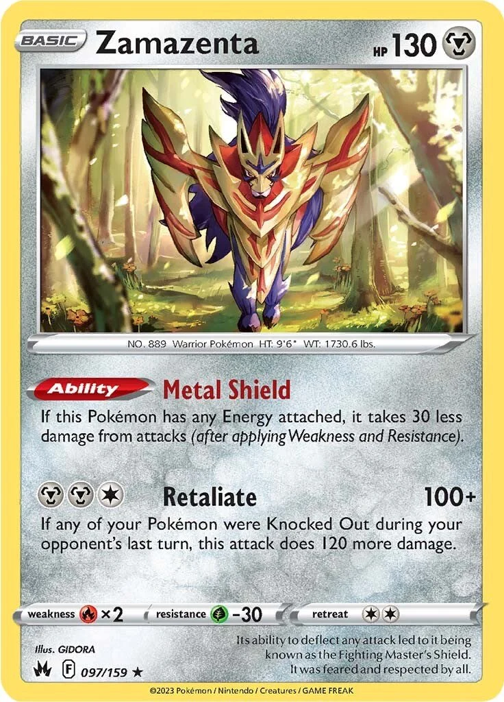 Zamazenta 097/159 - (SWSH: Crown Zenith) (Holo Rare) Holofoil