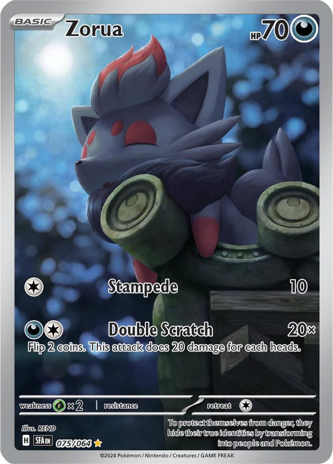 Zorua - 075/064 - (SV: Shrouded Fable) (Illustration Rare)